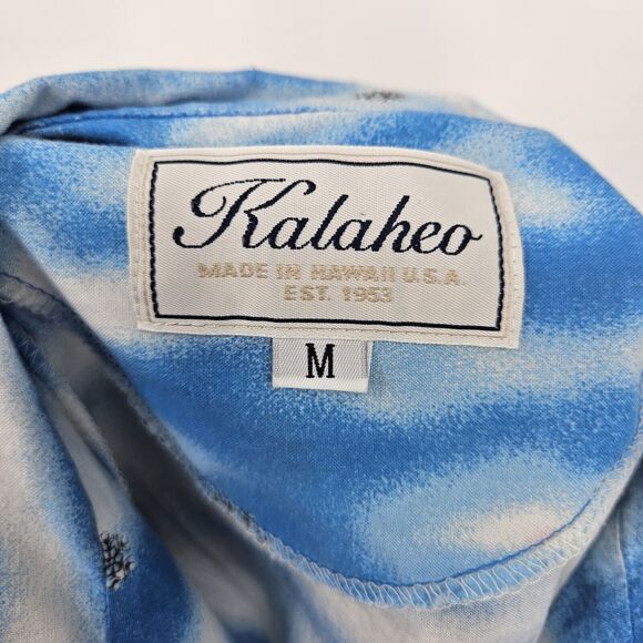 Vintage Kalaheo Shirt Mens Medium Hawaiian Button Up‎ Christmas Theme Beach M - Picture 10 of 11